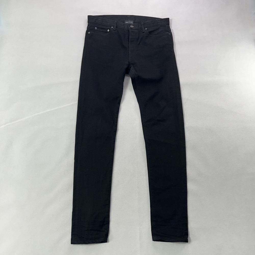 John Elliott Jeans Men 31 Black Button Fly made in Japan 33 Inseam